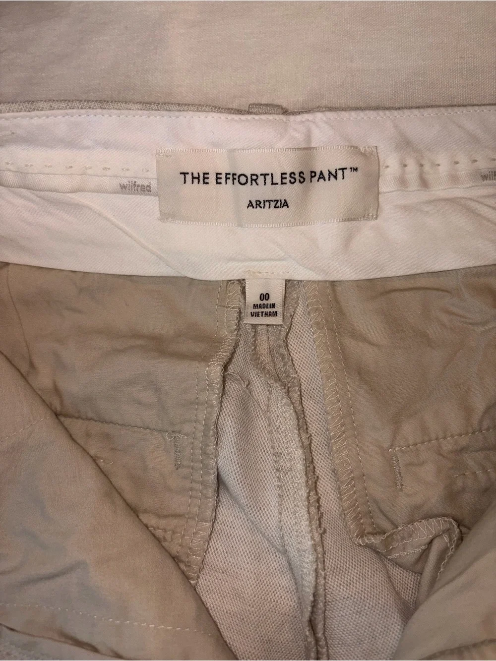 Aritzia Effortless Cropped Pant - cruise linen blend